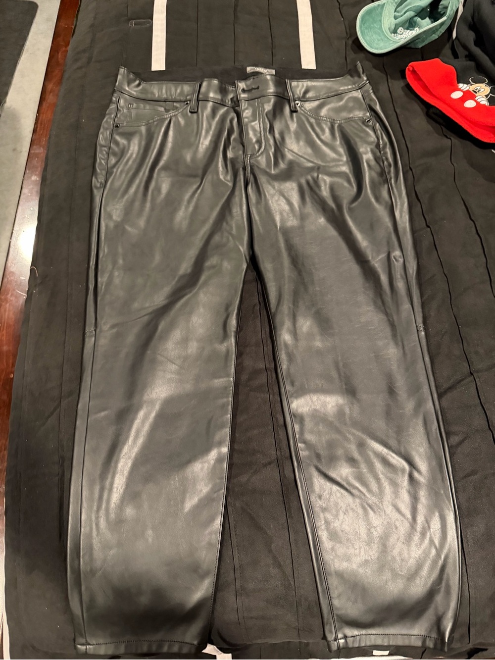 Torrid Black Faux Leather Women’s Jeans - Classic Straight Fit